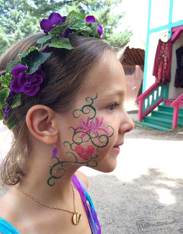 Get your face painted at the Colorado Renaissance Festival