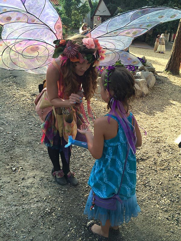 Talk to a fairy at the Colorado Renaissance Festival