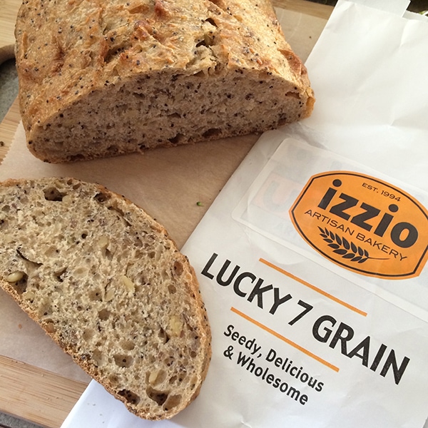 Lucky 7 grain bread from izzio