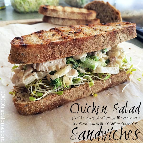 Chicken Cashew Salad Sandwiches