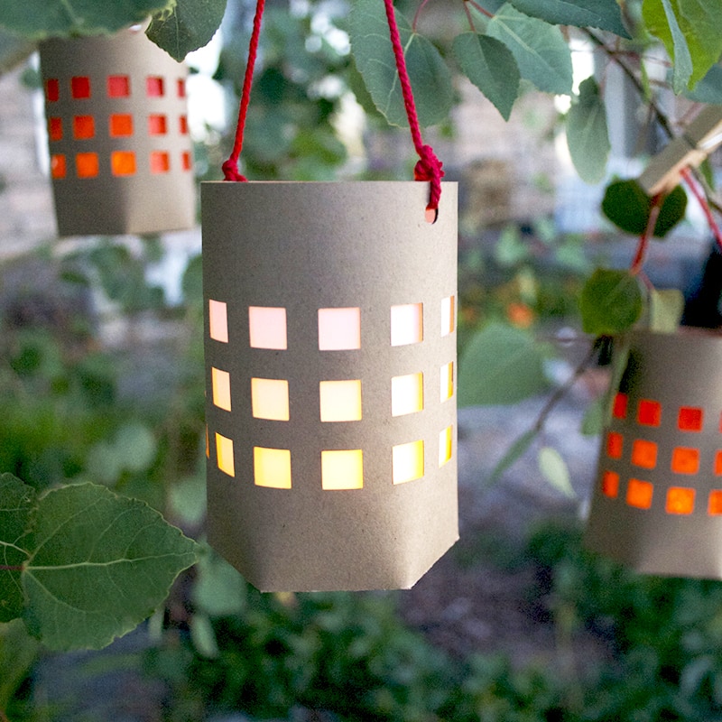 Hanging picnic lanterns designed by Jen Goode