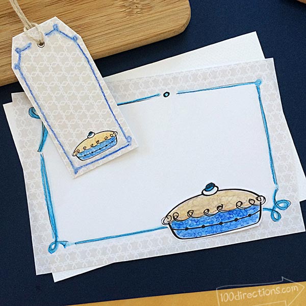 Cut pie art printables by Jen Goode