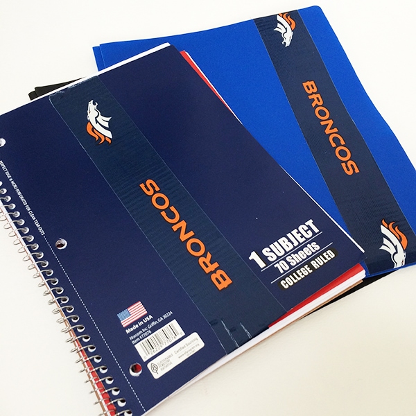 Bronco Duck Brand Duct Tape decorated school supplies