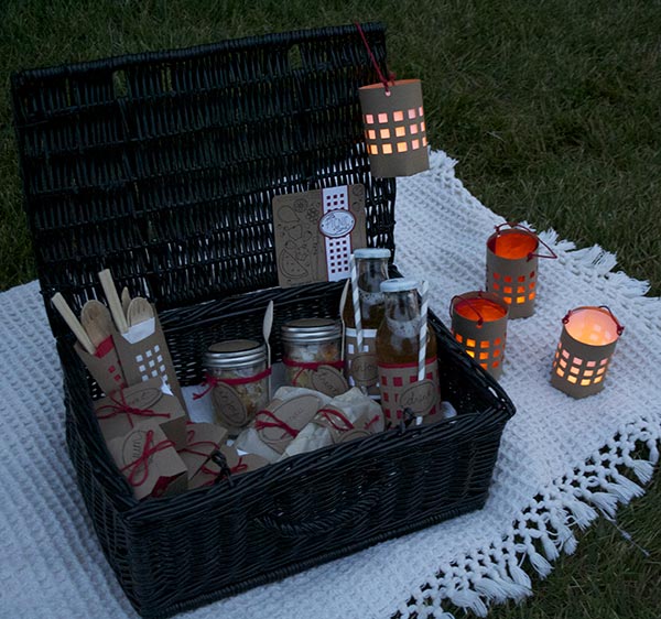 Make lanterns to add a magical glow to your picnic