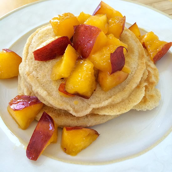 Wheat Pancakes with Nectarines