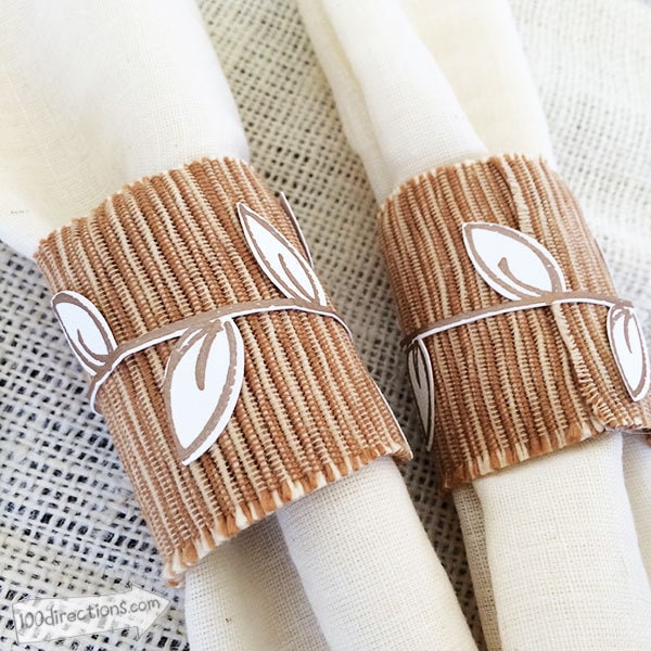 Make your own fall napkin rings