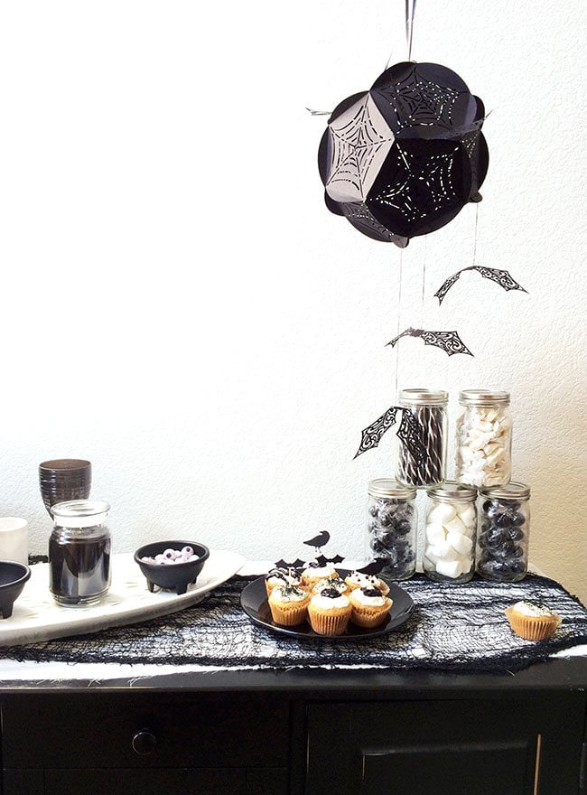 DIY Bat Ball Hanging Decor designed by Jen Goode