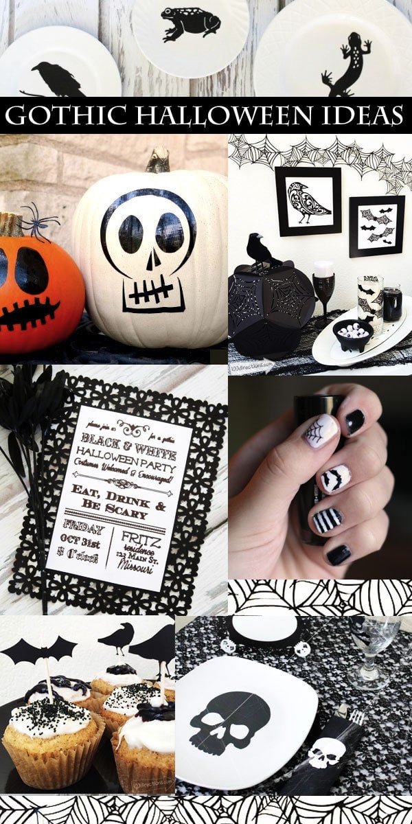 Gothic Halloween project ideas designed by Cricut Team 5 for the Cricut Design Star Challenge