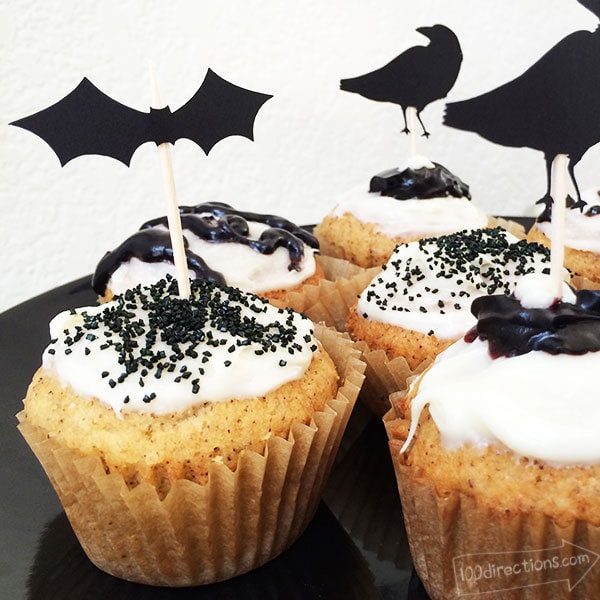 Halloween cupcake toppers