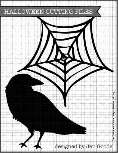 Halloween SVG cutting files designed by Jen Goode