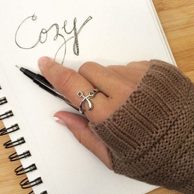 Scissors Ring and Fingerless Gloves from Cents of Style