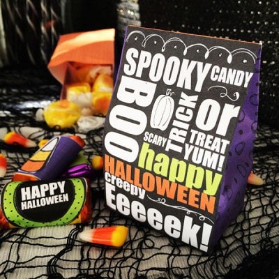 Printable Halloween Treat bag designed by Jen Goode