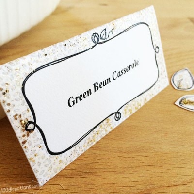 Make place cards for your dinner table