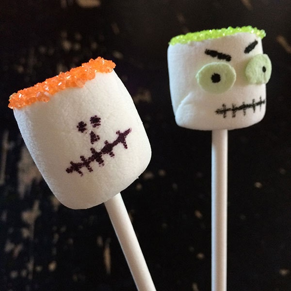 Marshmallow Monster Pops