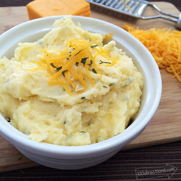 Cheesy Garlic Mashed Potatoes - So Good
