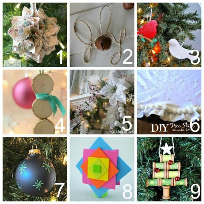 Winter Wood Slice Ornaments Tutorial Plus 35 DIY Christmas Tree ...