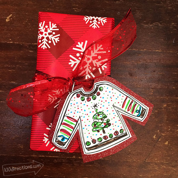 Ugly Sweater Gift Tag