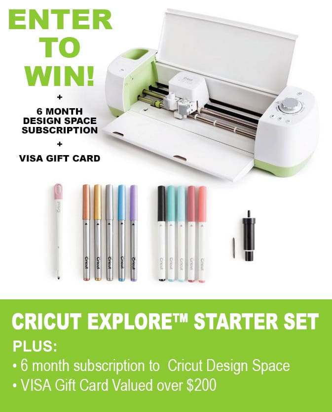 Enter to WIN a Cricut Explore Bundle and Goodies Prize Pack 