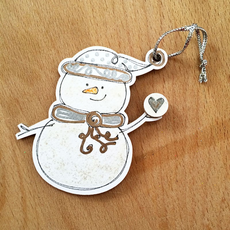 The Cricut Explore will cut out the snowman - you assemble