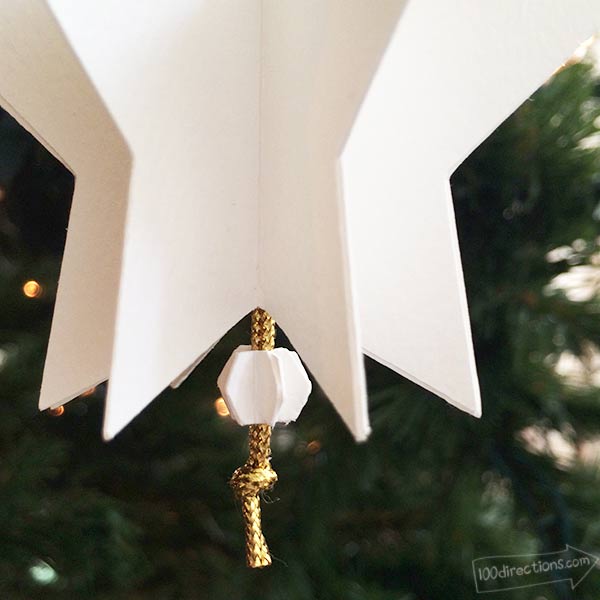 make mini paper beads with folded hexagons