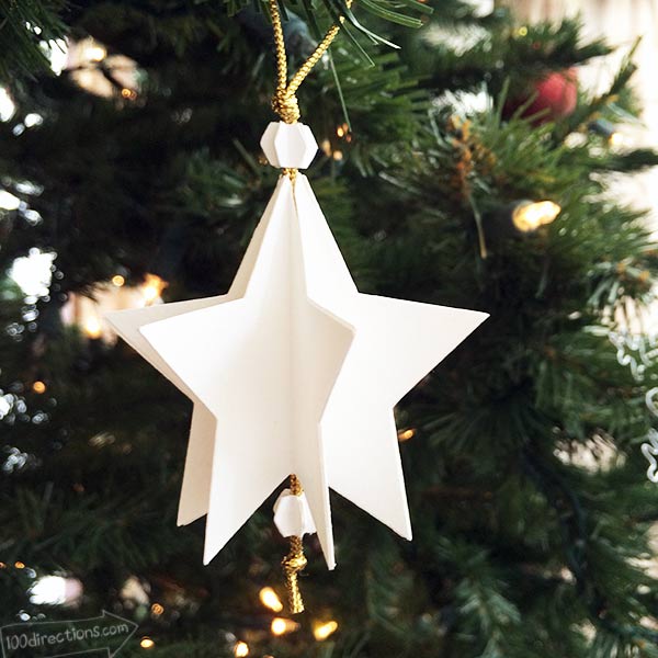 Leave the ornaments white, embellish or use patterned paper
