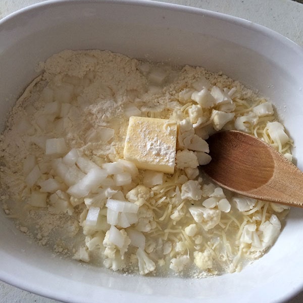 Add ingredients to make a sauce in the oven while the pasta cooks