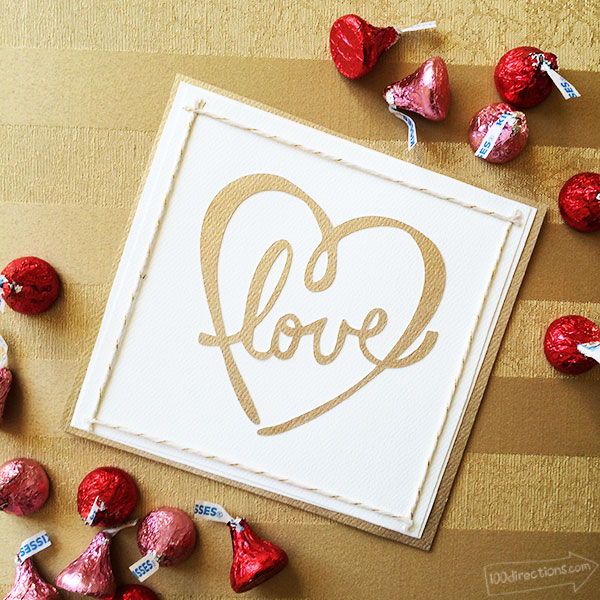 Give your Sweetie a Handmade  Love Art Cut Out designed by Jen Goode