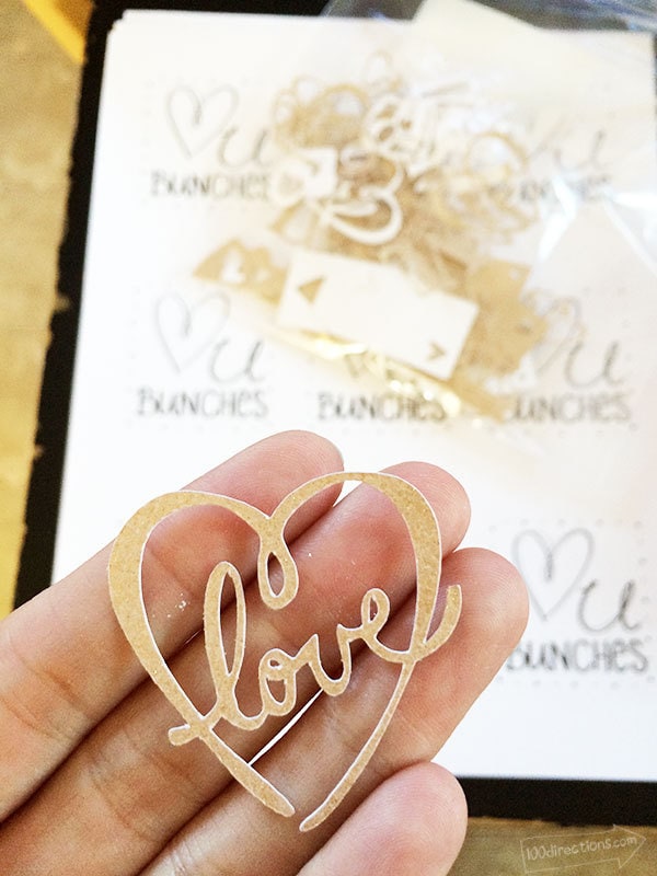 Mini Love Art cut out by Jen Goode