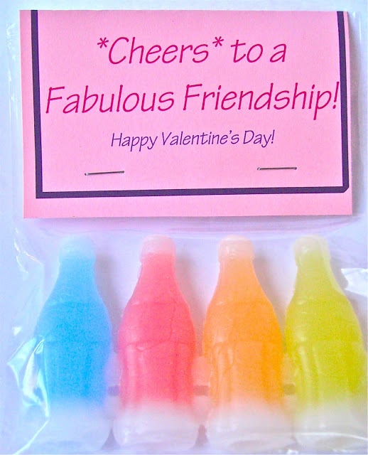 Cheers to Friendship Printable Valentines
