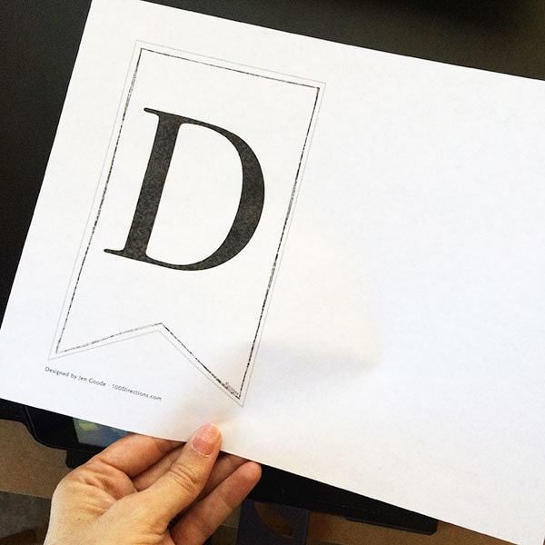 Print one letter - flip your paper over