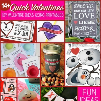 Quick Valentines to Make with Printables