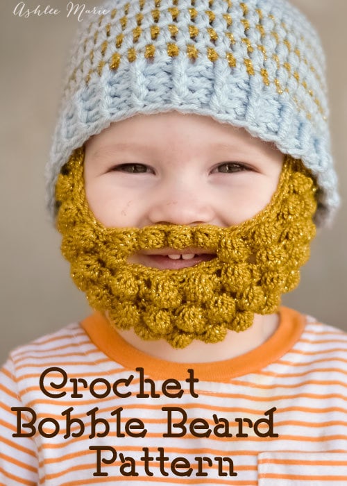 Fun Crocheted Bobble Beard