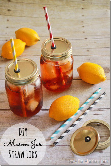 Mason Jar Straw Lids