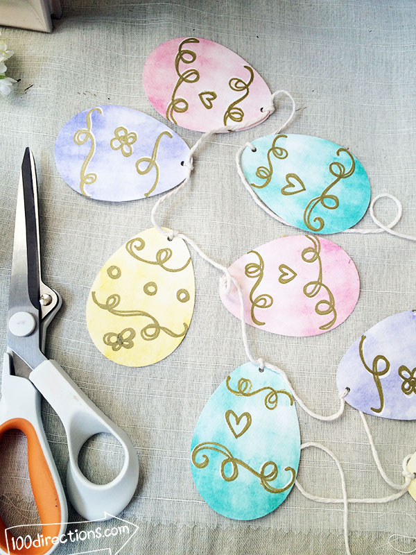 Easter Egg paper crafts - Art by Jen Goode