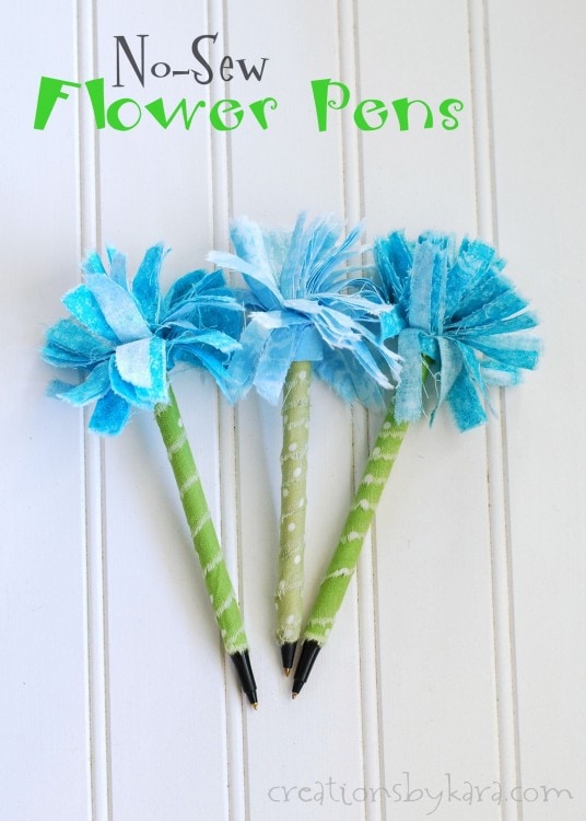 Kids Craft No-Sew Flower Pen