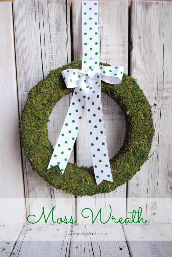 Moss Wreath DIY for Spring