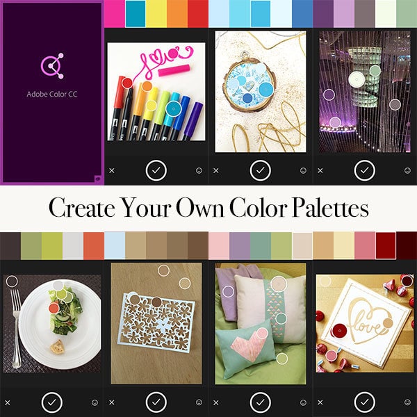 Create your own color palettes with Adobe Color CC Free app