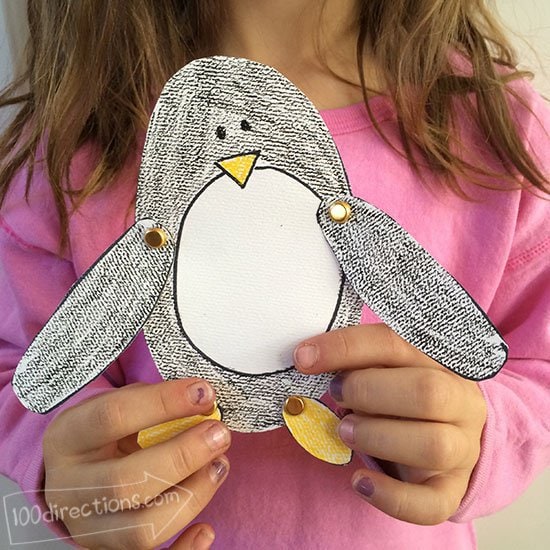 Paper Penguin Craft with Free Printable