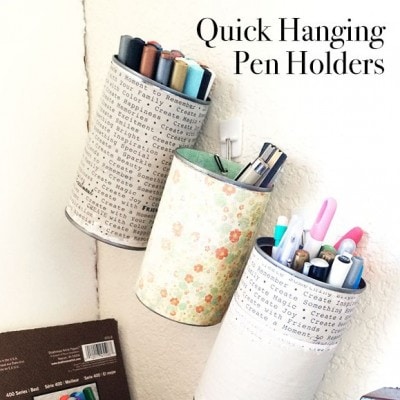 Quick Hanging Pencil Holders