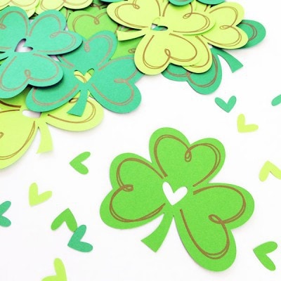 Shamrock cutouts designed by Jen Goode