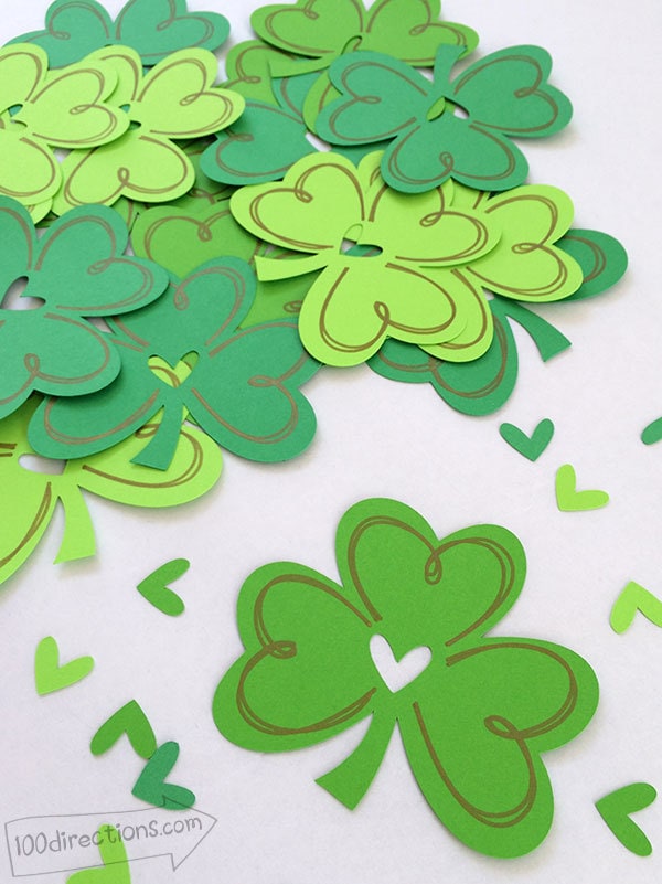 Shamrock cutting file designed by Jen Goode