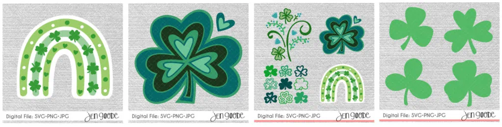 Shamrock Art by Jen Goode