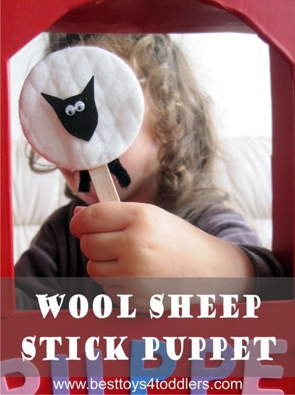 Wool Sheep Stick Puppet