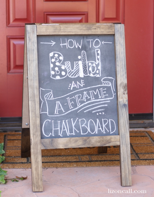 Chalkboard DIY Sandwich board