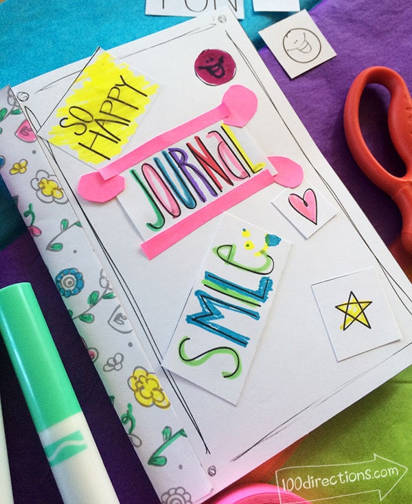 Make and decorate your own kids journal with this free printable kit