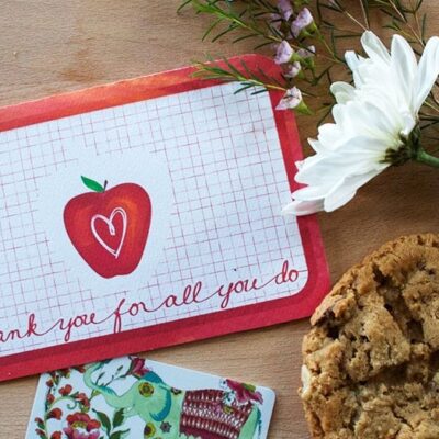 Printable Teacher Appreciation Gift Card designed by Jen Goode