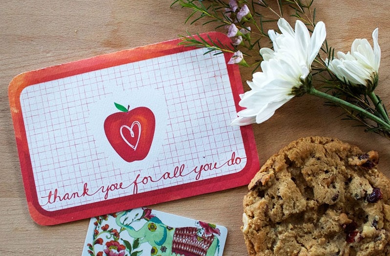 Printable Teacher Appreciation Gift Card designed by Jen Goode