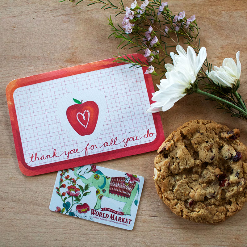 Printable Teacher Appreciation Gift Card designed by Jen Goode