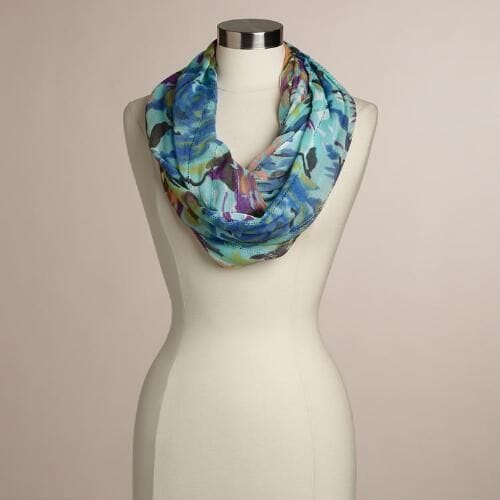 Watercolor style scarf