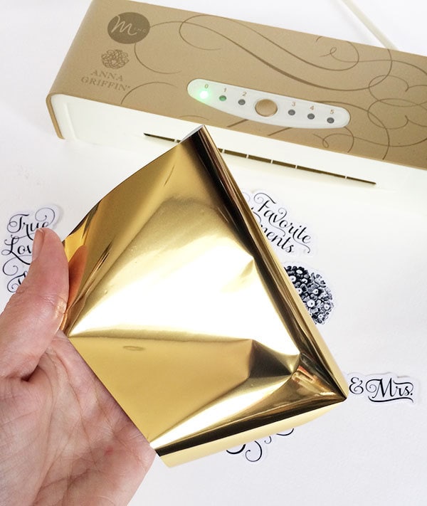 Delicate foil to pretty up your projects